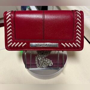 Brighton Bellaire Rockmore Red Leather crossbody NWOT